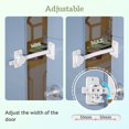thumbnail image 4 of (blanco) 1 pieza/paquete de protección para dedos para bebés, cerradura de puerta y tope de puerta para niños y mascotas, entrada conveniente para gatos, 4 of 5