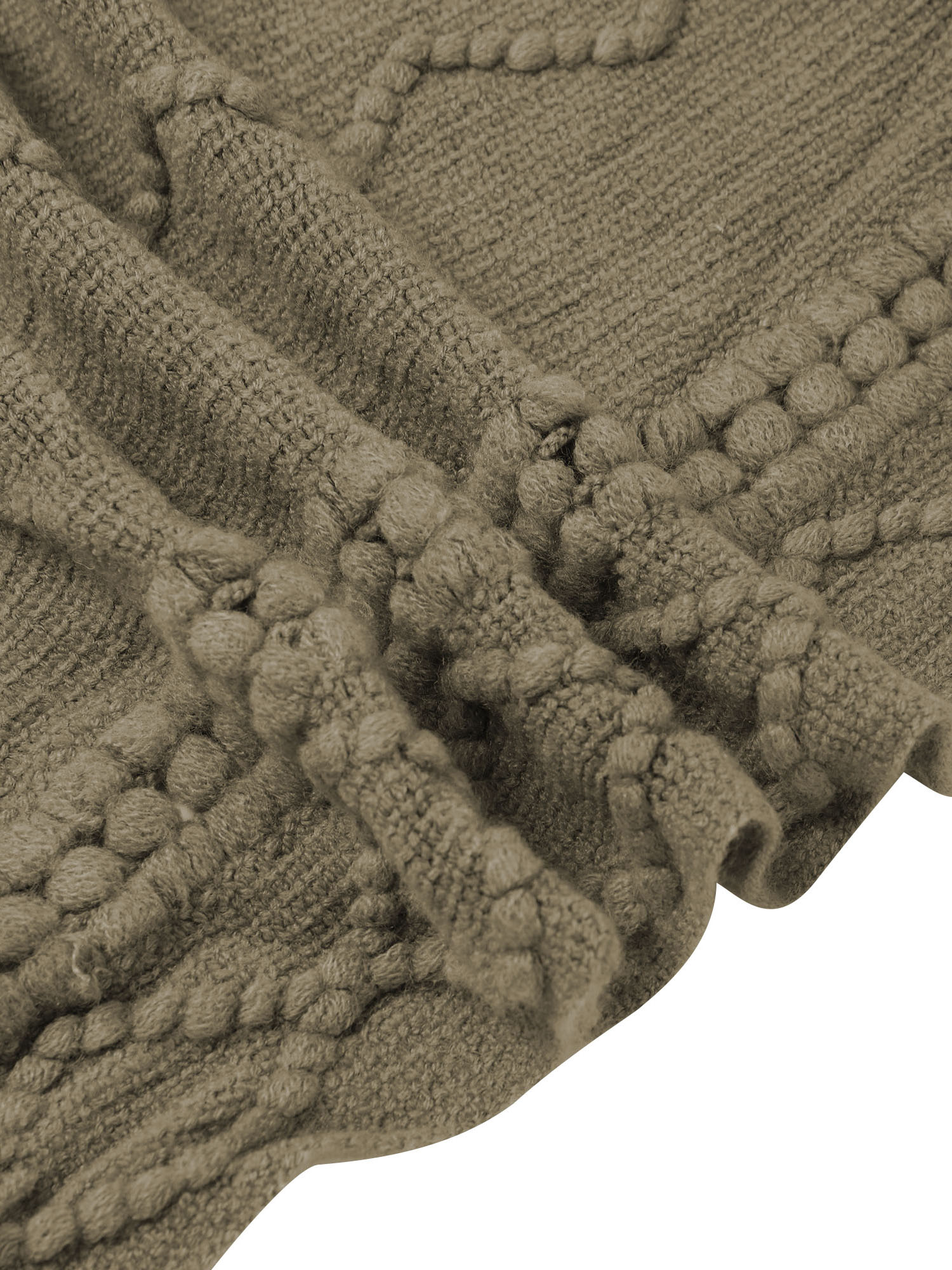 LELINTA Womens Knit Tassel Poncho Cardigan Fringed Pullover Cozy Sweater Wrap Jacket - image 4 of 4