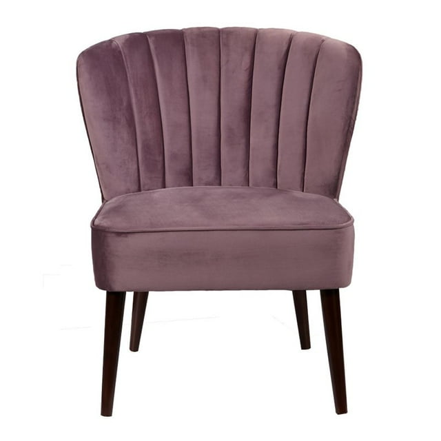 Pulaski Accentrics Chaise d'Appoint Sans Accoudoirs à Dossier Canalisé en Violet
