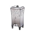 thumbnail image 1 of Square Plastic Storage Container for Cotton Pads Light Grey Dust Proof with Cut Out .7 x 3.1 x 2.6 Inches, 1 of 5