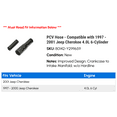 thumbnail image 2 of PCV Hose - Compatible with 1997 - 2001 Jeep Cherokee 4.0L 6-Cylinder 1998 1999 2000, 2 of 2