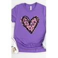 thumbnail image 6 of Leopard Pink Heart Graphic Tee T-Shirt PLUS, 6 of 7
