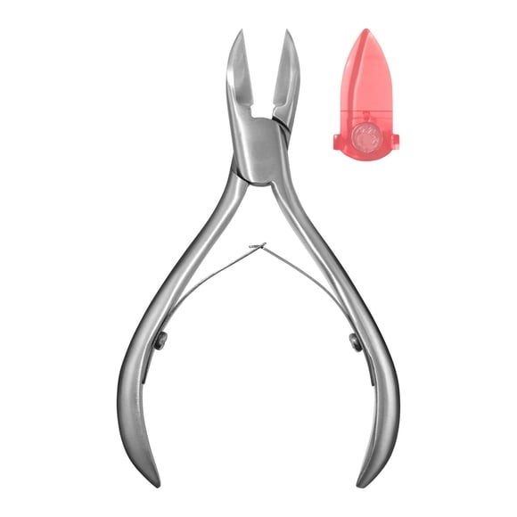 Revlon No-Ricochet Nail Nipper, Mess-Free Cuticle Remover Tool with Magnetic Shield for No Fly-Away Clippings, Made With High Quality Stainless Steel