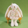 thumbnail image 3 of 13.78 Inch Easter Bunny Stuffed Animals with Clothes & Bow, Safe Material Soft Washable Stuffed Bunny, Cute Plush Toy Rabbit Easter Decoration Birthday Gift, 3 of 11