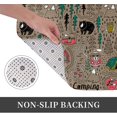 thumbnail image 3 of Front Door Mat Camping Cute Animals Bedroom Entryway Rug Non-Slip Washable Indoor Carpet Doormat Decorative Low Profile Area Rug for Home Living Room Bedroom Laundry Floor Decor, 24 x 16 Inch, 3 of 7