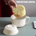 thumbnail image 5 of WIZUTIZ Straw Ramen Bowl Tableware Student Large Capacity Bowl Set Home Office Worker Dormitory Convenient Bowl Spoon Lunch Box Household Items for New Home Celebrating Holiday Choices Reduced Price, 5 of 5