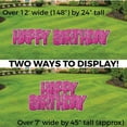 thumbnail image 2 of VictoryStore 24 Inch Happy Birthday Yard Letters, Luckiest Guy Font, Pink Disco Print, 2 of 5
