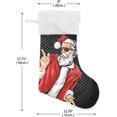 thumbnail image 2 of GZHJMY Santa Claus Dance Christmas Stockings 1PCS, Large Xmas Stockings Gift Decorations and Party Supplies,Used for Fireplace Decoration Socks Christmas Tree Decoration, 2 of 7