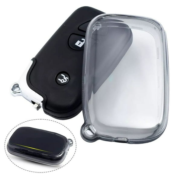 For Lexus Smart Car Key Fob Case Cover Holder 2 3 4 Buttons Black Transparent Fangkenuo