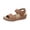 Brown, variant on Flat Sandals for Women Dressy 2026 Comfortable Flats Sandals Women Open Toe Ankle Strap Summer Walking Shoes Beige 7 Wide
