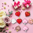 thumbnail image 4 of 36 Pack Valentines Heart Ornaments Bulk - Multi Finish Heart Shaped Hanging Decor for Home, Party, Valentine's Day, Wedding & Anniversary Decorations, 4 of 8