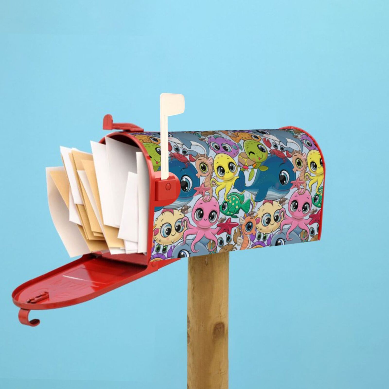 Kdxio Magnetic Mailbox Cover 21x18 in Mailbox Cover Outdoor Decoration Holiday Mailbox Covers for Home Garden Yard-21x18 in