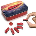 thumbnail image 1 of Juego de mesa Train Set Sunset Deluxe con miniaturas rojas, 1 of 7
