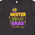 thumbnail image 4 of Inktastic Mister Mardi Gras with Crown and Dots Youth T-Shirt, 4 of 5