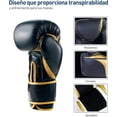 thumbnail image 3 of Guantes de Box Bluelander Negro con Dorado 12 Oz Bluelander BOX-M1-12-NegroDorado, 3 of 5