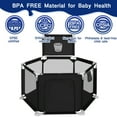 thumbnail image 6 of HioHa Baby Playpen, Baby Playard with Basketball Hoop, Portable Hexagon Play Yard Baby Fences for Infant Toddler, 6 of 7