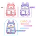 thumbnail image 4 of Transparent Backpack Waterproof Large Capacity Elementary School Students Middle School Grade Schoolbag Women Backpacks, 4 of 6