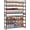 8 Tiers-Bronze, variant on Large Shoe Rack, 8 Tiers Heavy Duty Metal Shoe Storage Rack for Closet Front Door Entrance, Up to 50 Pairs, Black
