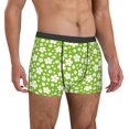thumbnail image 4 of Cauagu Green White Flowers Print Boxer Briefs for Men,Comfortable Breathable Men's Underwear Moisture Wicking Underpants -X-Large, 4 of 8