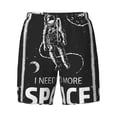 thumbnail image 4 of Lsque Mens Swim Trunks I Need More Space Pattern - Bathing Suit Compression Liner - Beach Swim Shorts Swimwear - (S-3XL) - Stretch Quick Dry -XX-Large, 4 of 9