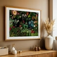 thumbnail image 5 of Vintage Midnight Tropical Jungle With Exotic Birds - Painting Botanical Tropical Floral Bird Nature Wildlife Jungle Unframed Wall Art Print 16 x 24 inches, 5 of 7