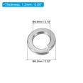 thumbnail image 2 of Uxcell #10 Split Lock Washer, 200 Pack 4.9mm ID 8.2mm OD 304 Stainless Steel Spring Lock Washer Gasket, Silver Tone, 2 of 5