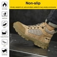 thumbnail image 6 of Steel Toe Cap Safety Shoes Men, High Upper Suede Leather Spark-Resistant Welder Construction Shoes, Rubber Sole Wear-Resistant Non-Slip Work Shoes,B-38, 6 of 8