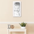 thumbnail image 3 of ArtToFrames 11" x 24" Contemporary White with Lip Picture Frame, 11x24 inch White Wood Poster Frame (WOM-2032), 3 of 7