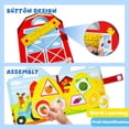 thumbnail image 4 of Farm Busy Book Kimicare Educational con marionetas para niños de 1 a 3 años, 4 of 8