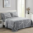 thumbnail image 1 of Marina Decoration Ultra Soft Silky Deep Pocket Rich Printed Bedding Rayon from Bamboo All Season Sheet Set with Pillowcases, Modern Fantasy Geometric Pattern, 1 of 7