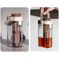 thumbnail image 4 of NEXAVKPR Space Saving Manual Iced Cold Brewer with Filter 1000ml Ice Coffee Maker With Handle and Lid For Refrigerator Storage, 4 of 7
