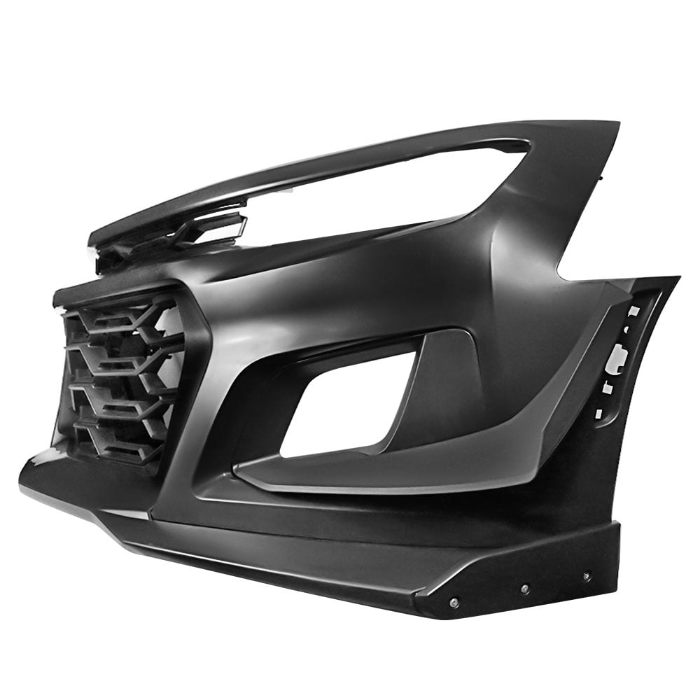 Ikon Motorsports Front Bumper Cover Compatible with 2019-2024 Chevy Camaro 1LE Style Front Bumper Conversion Guard Unpainted PP