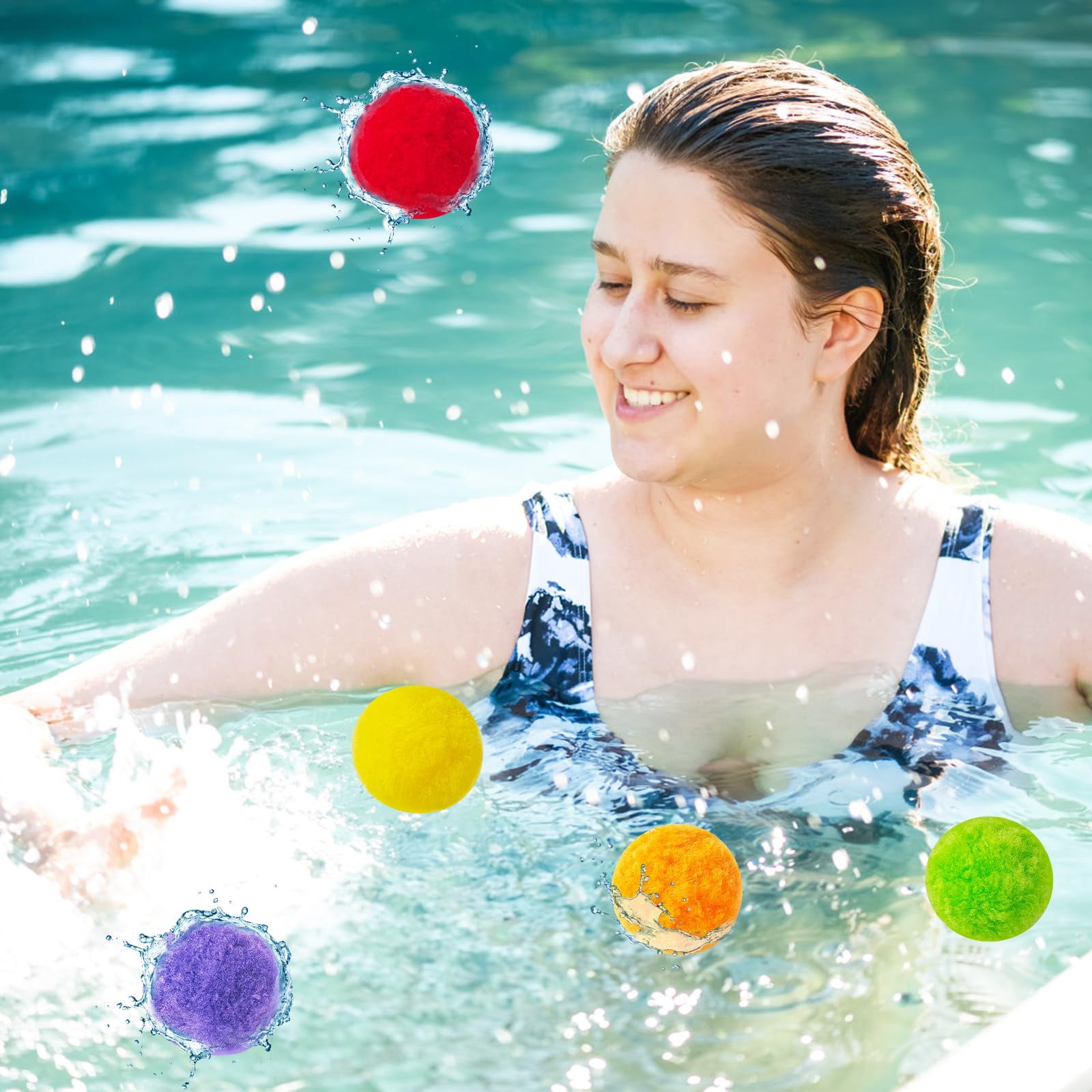 Reusable Water Balls 120 Pcs Outdoor Pool Beach Summer Games Toys