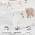 thumbnail image 5 of Yayeee 100% Cotton Hand Towels for Bathroom 16" x 28" Soft Absorbent Kitchen Towel, Gray Bears, 5 of 7