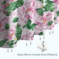 thumbnail image 6 of Pioneer Flower Floral Print Pattern Shower Curtain 72"x72" ,Bathroom Decorative Shower Curtains Set with 12 Hooks,Modern Waterproof Washable Shower Curtain, 6 of 6