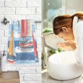 thumbnail image 7 of Yayeee 100% Cotton Hand Towels for Bathroom 16" x 28" Soft Absorbent Kitchen Towel, Red Sailboats, 7 of 7