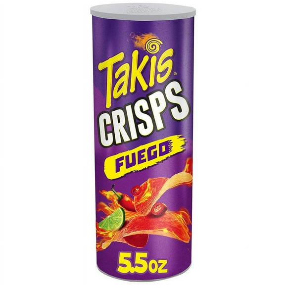 Takis Fuego Potato Crisps Hot Chili Pepper & Lime 5.5 Oz Pack of 2