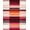 Red, Pattern 2, variant on ODIKA 4' x 6' Machine Washable Non-Slip Area Rug, Contemporary Stripe High Traffic Rug, Red, 128099