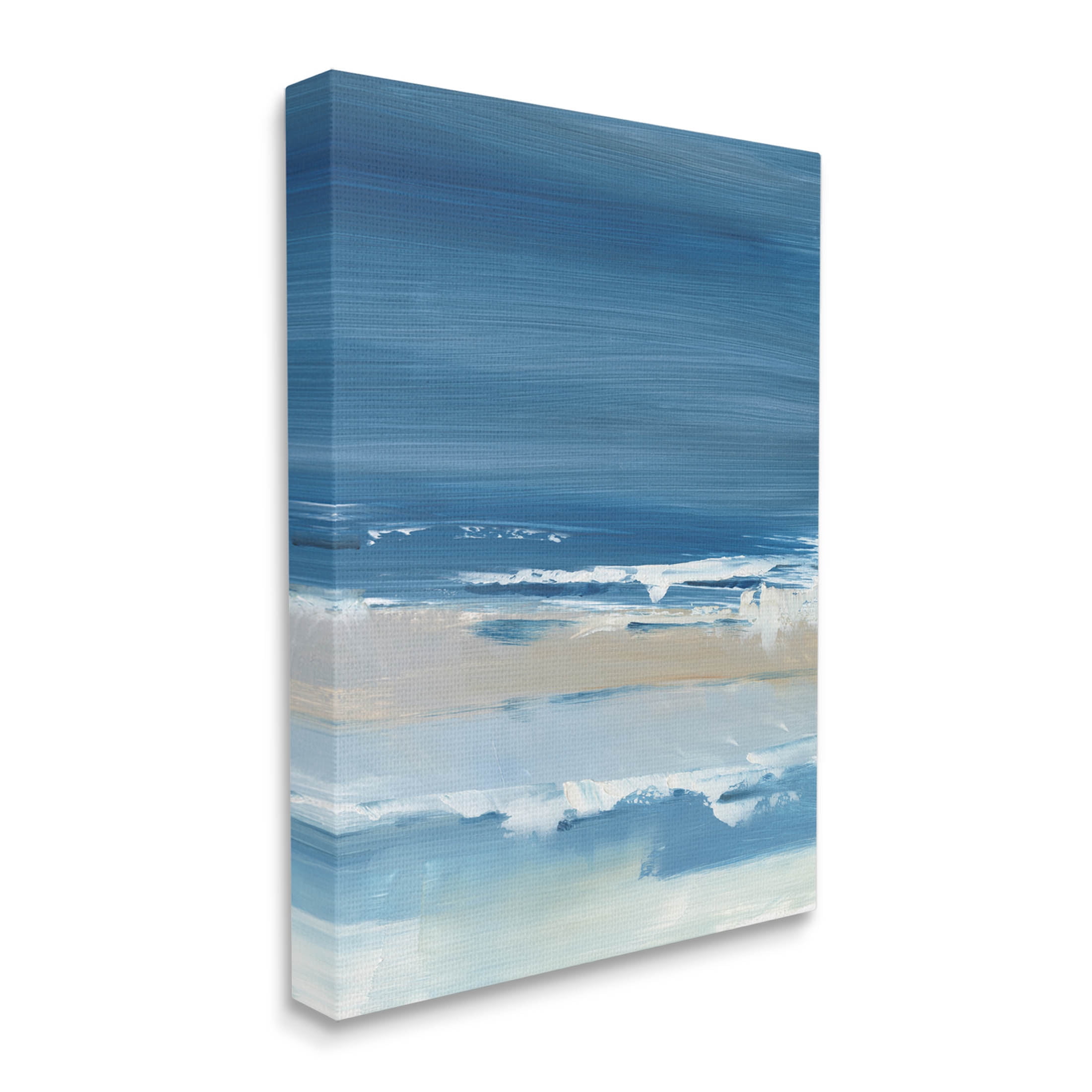 Stupell Industries Crashing Waves Ocean Shoreline Beach Painting Gallery Wrapped Canvas Print Wall Art, Design by Ethan Harper