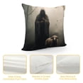 thumbnail image 4 of COMIO  Jesus &amp; Lamb Throw Pillow Covers ,Jesus Save Lost Lamb Pillow Covers,Movie Art Home Decor Christ Jesus Faith Pillowcase,Vintage Soft Square Cushion Cover for Sofa Bed Couch, 4 of 5