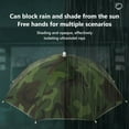 thumbnail image 7 of SDJMa Fishing Umbrella Hat, 27.2" Mutifunctional Folding Adjustable Sun Rain Cap, Hands Free Golf Umbrellas, 8-Ribs Anti-UV Waterproof Headwear for Outdoor Sports Gardening Personal Sunshade, 7 of 7