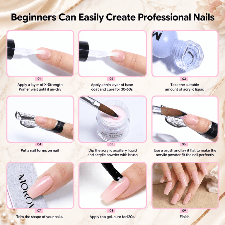 Morovan Acrylic Nail Kit With Powder & Liquid photo 2
