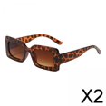 thumbnail image 1 of Paquete de 2-4 gafas de sol rectangulares para viajes, viajes, verano, para conducir 2 piezas, 1 of 8