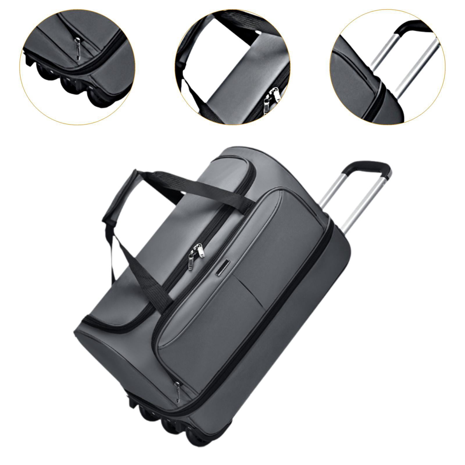 Wzmzjy Wheeled Duffel Bag Suitcase Handbag Telescoping Handle Multifunctional Rolling M