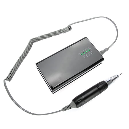 LAZIOEGR Professional 30000 RPM Electric Nail Drill Cordless Rechargeable Efile Nail File for Acrylic Gel Nails Manicure Pedicure Tool Kit Portable (11.02 inches / 28.0 cm)