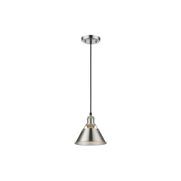 Yep by Golden Lighting Orwell 1-light 8in Pendant in Pewter