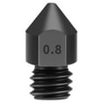 thumbnail image 1 of 3D Printer Extruder Hardened Steel nozzle extruder Nozzle 3D Printer Accessory Replacement for E3D V5 V6, 0.8mm, 1 of 7