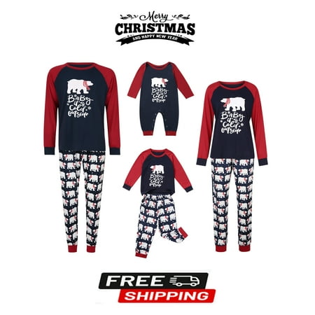 

Sunisery Holiday Family Matching Polar Bear Pajama Pj Sets