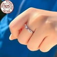 thumbnail image 6 of Romantic Heart CZ Purple Engagement Band Ring Solid 925 Sterling Silver Jewelry, 6 of 8