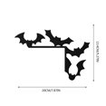thumbnail image 3 of Halloween Door Frame Decorations, 3D Bat Wall Switch Decal, Mirror Wall Halloween Door Corner Sticker, Halloween Door Decor Sign, Door Wall Halloween Decorations, 3 of 4